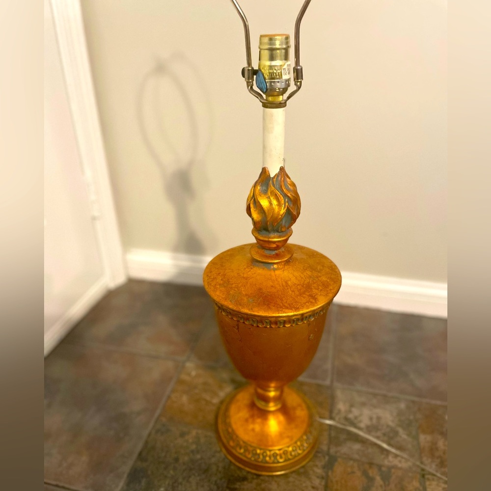 Antique Vintage Leviton Copper Art Deco 32” Table Lamp